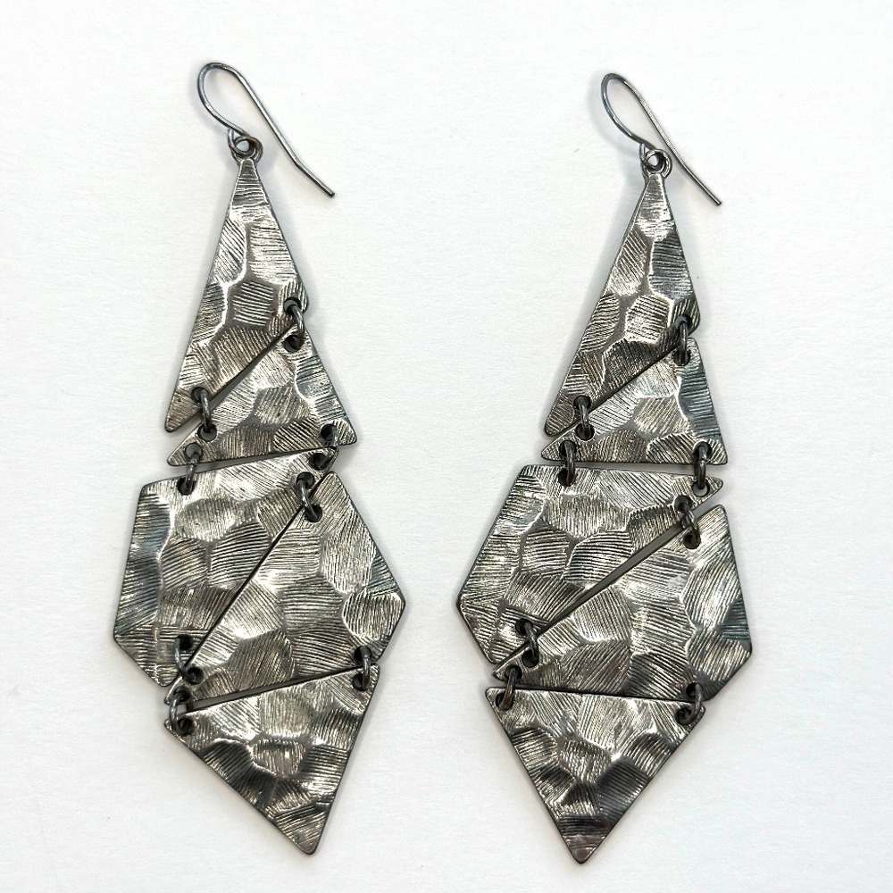 Metal Earrings Color Silver